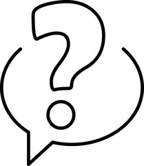 Speech Bubble Minimalistic Thin Outline Icon for Web and Graphic Design, Apps, Banners, Social Network and Cards