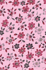 seamless floral indian kurti and top print design