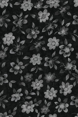 seamless floral indian kurti and top print design