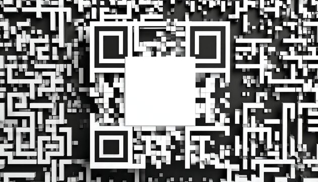 Abstract QR code