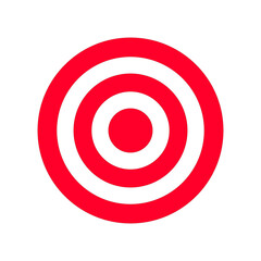 A Bold Red Target Symbol with Concentric Rings on a Transparent Backdrop Signifying Precision Accuracy and Strategic Focus in Marketing and Competitive Environments