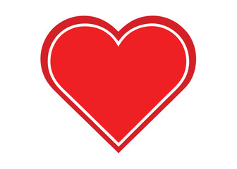Red Heart Icon Vector – Love, Romance, and Valentine Symbol Design