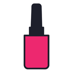 nail polish isolated on white