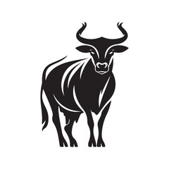 cow silhouette vector illustration design