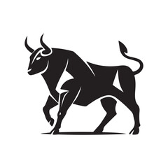 cow silhouette vector illustration design