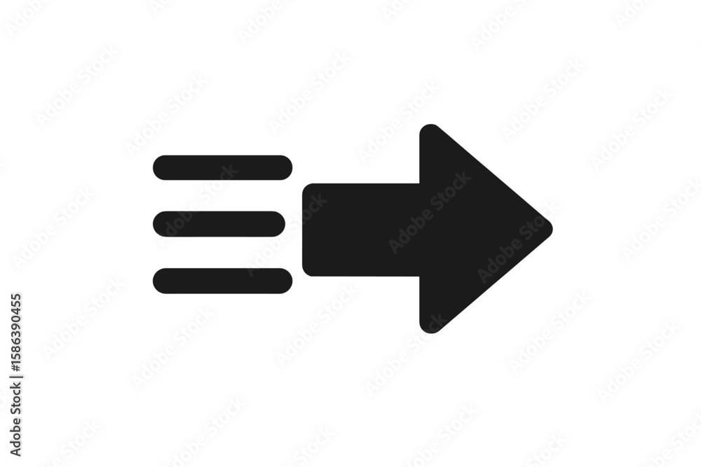 Aufkleber data transfer arrow icon. fast forward motion, send message concept. digital technology, share infor