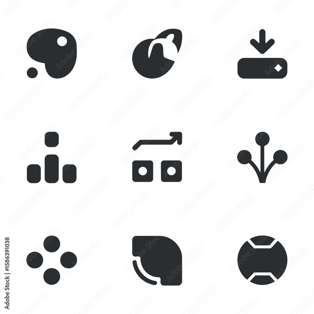 Poster unlock the power of connectivity with this essential data transfer icons vector set seamlessly conne