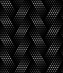 Modern seamless texture.Black and white background. Dotted grid.