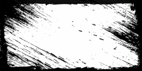 Grunge border texture background. Abstract frame overlay. stories and social network media Stencil frame dirty texture rectangle border