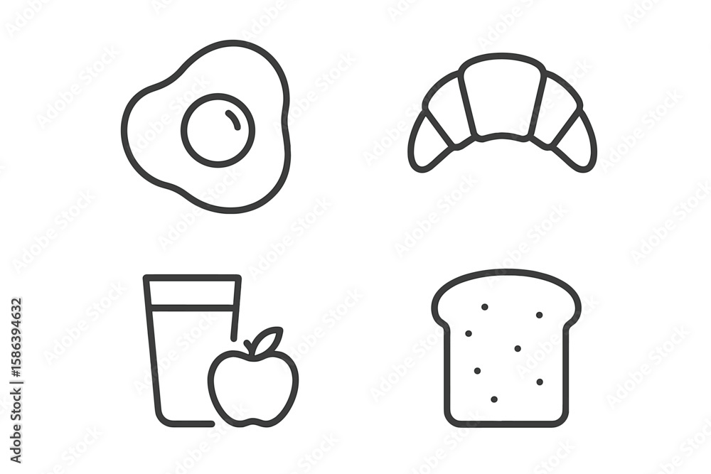 Fototapete Computer parts and hardware components line icon set. Monitor, laptop, mouse, keyboard devices. Technology outline symbols for web and mobile. Vector graphic collection.