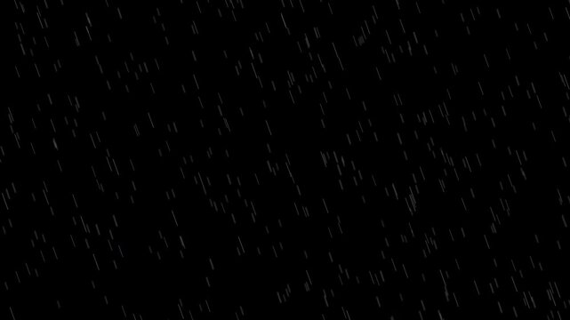 Misty Rain: A moody and atmospheric visual of raindrops falling against a dark, almost black, background evokes a sense of melancholy. rain, raindrop, shower, heavy, motion, light, white, black, dark,