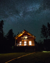 house in the night