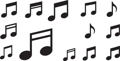 Note Vector Icons | Music and Memo Illustration Set