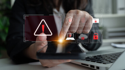 Cybersecurity threat focuses on cybersecurity, threat, and data breach with strong emphasis on...