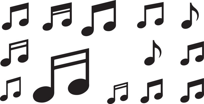 Note Vector Icons | Music and Memo Illustration Set