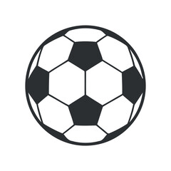 Fototapeta premium Classic Soccer Ball Icon Vector Illustration A Timeless Design for Sports and Recreation Projects Featuring a Detailed Black and White Pattern on a Transparent Background