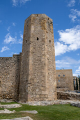Torre de las Monjas, a fortified medieval tower from the 13th–15th centuries, restored and...