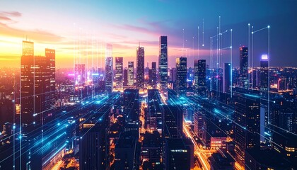 Fototapeta premium city at night