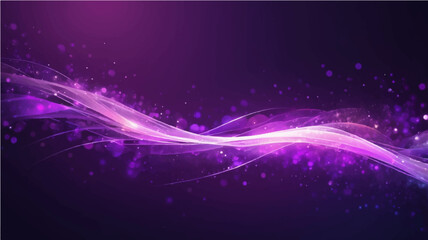 Obraz premium Flowing purple smoke with abstract waves and soft glowing light