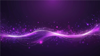 Flowing purple smoke with abstract waves and soft glowing light