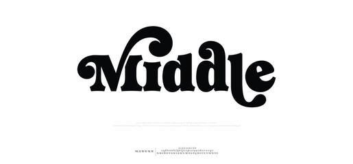 abstract modern sans serif alphabet font