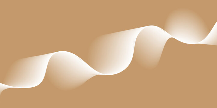 Abstract brown vector illustration with golden wave patterns perfect for business or coffee-themed designs