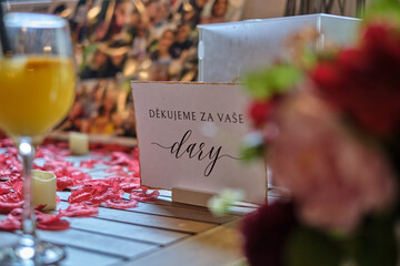 Wedding - thank you for your gifts