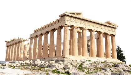Obraz premium Ancient Greek temple facade