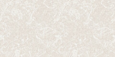 Soft grey speckled seamless border textile pattern. Marled subtle linen weave banner effect for classic elegant wedding design background ribbon trim 