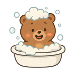 bear in bath
