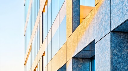Modern Building Facade with Glass and Stone,Architecture,Urban