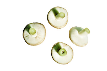 a group of sliced up vegetables on a white surface