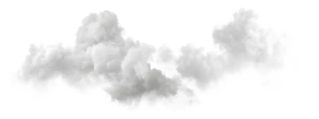 Isolated white cloud on black background for compositing and design element © Muhashin