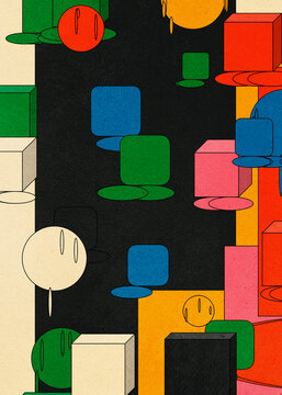 loating Cubes in Geometric Space