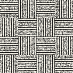 Monochrome Grain Mottled Checked Pattern
