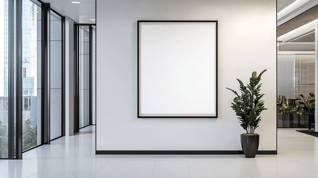Abstract art piece displayed on a white wall with sunlight streaming in, enhancing the room's tranquility at midday