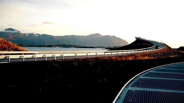  Solar Charging Dock for E-Bikes & Scooters | Clean Tech Powers Micro-Mobility Devices | Eco-Friendly Charging Station at Night