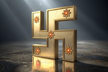 Hindu symbol sastilk god power.