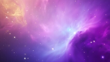 Celestial Tapestry: A Dreamlike Vision of Cosmic Clouds and Distant Stars, An Ethereal Space Scene with Nebulae and Shimmering Stardust