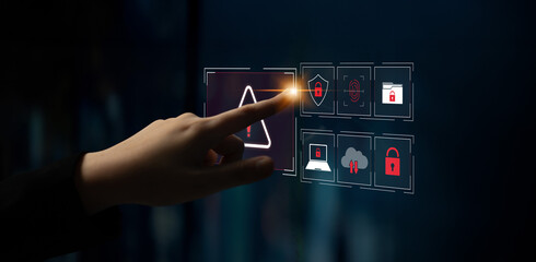 Cybersecurity threat focuses on cybersecurity, threat, and data breach with strong emphasis on system protection, data integrity, and security risks Latch