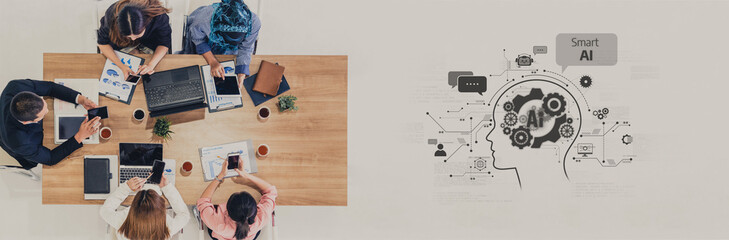 AI assistant with LLM, big data, machine learning, and generative AI powers prompt engineering and...