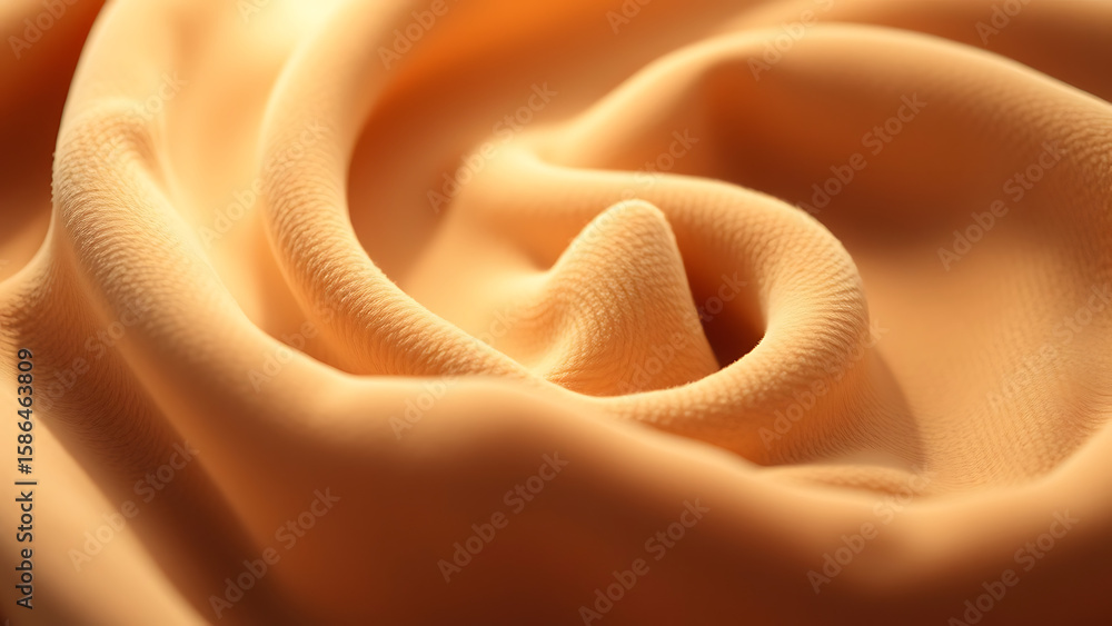 Poster soft velvety taupe texture with ambient lighting and spiral pattern