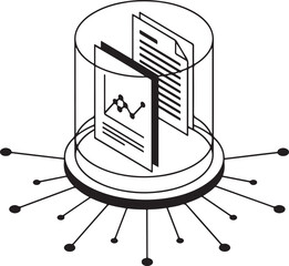 Protected Data Documents in a Cylindrical Data Container.