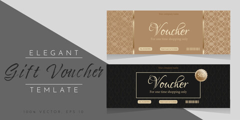 Elegant style voucher template