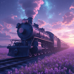 Obraz premium old steam locomotive