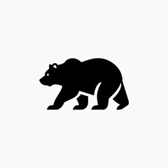 Fototapeta premium animal themes bear graphic black design icon