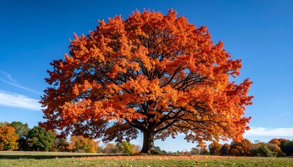 Obraz premium Autumn tree in park