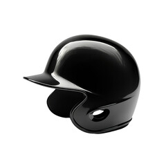 Transparent Black baseball helmet - PNG