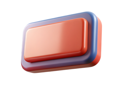 Pressed Look Rectangle Button UI