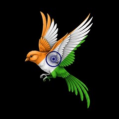 Indian Flag Bird